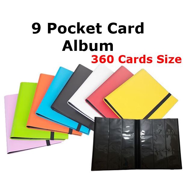 9 Pocket Card Album Hold 360 Cards / Pokemon Cards Collection Holder / Idol Card Album
