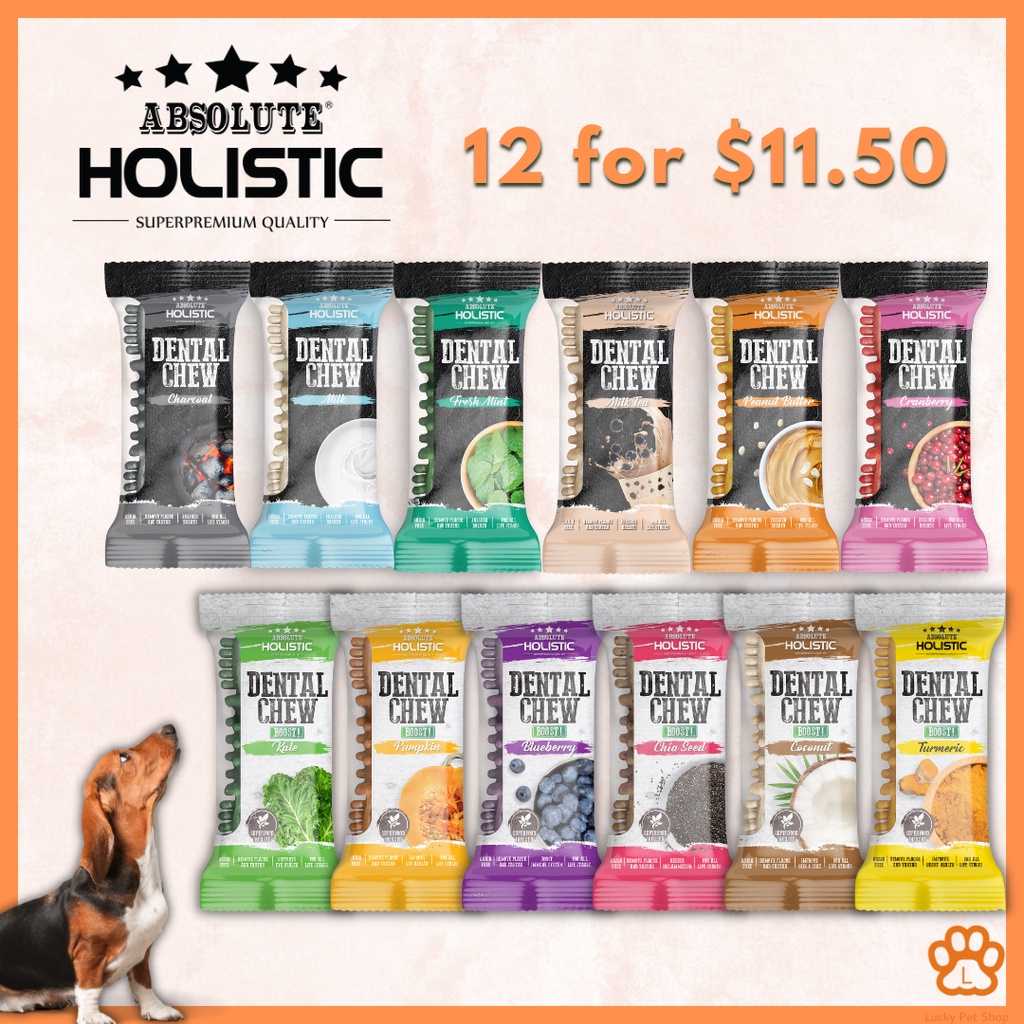 [Absolute Holistic] Dog Dental Chews 10.2cm (Bundle of 12) [LOCAL READY STOCK]
