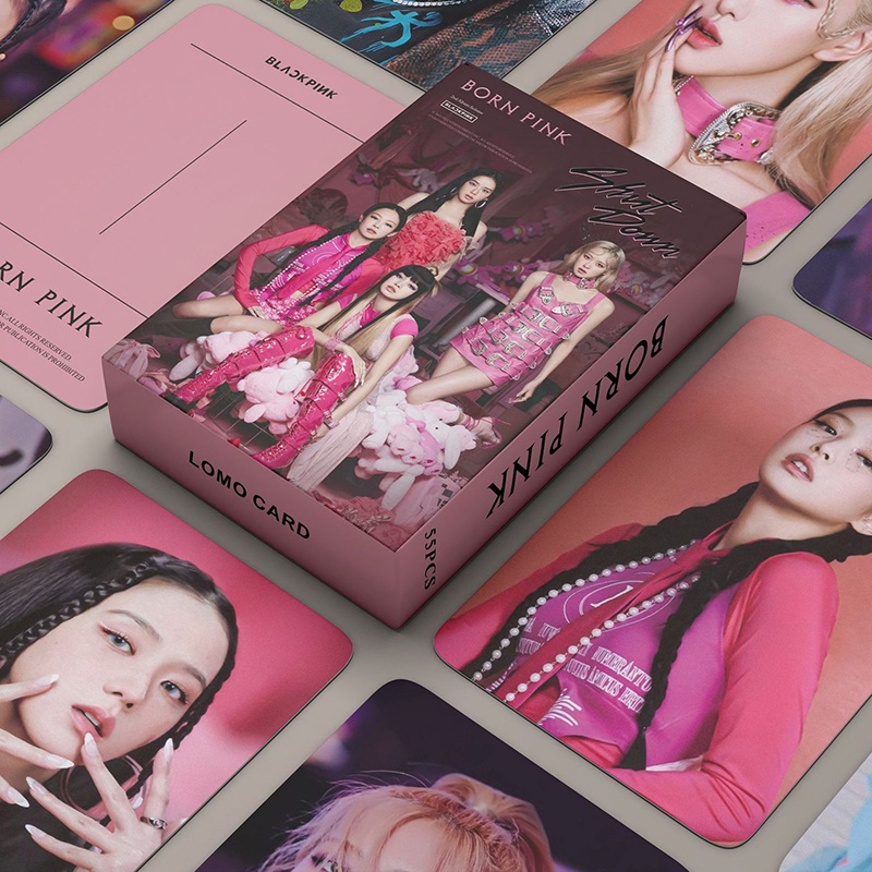 54pcs/box BP photocards 2022  Pink Venom Ready For Love Weleoming Colleelion photo card lomo card album card