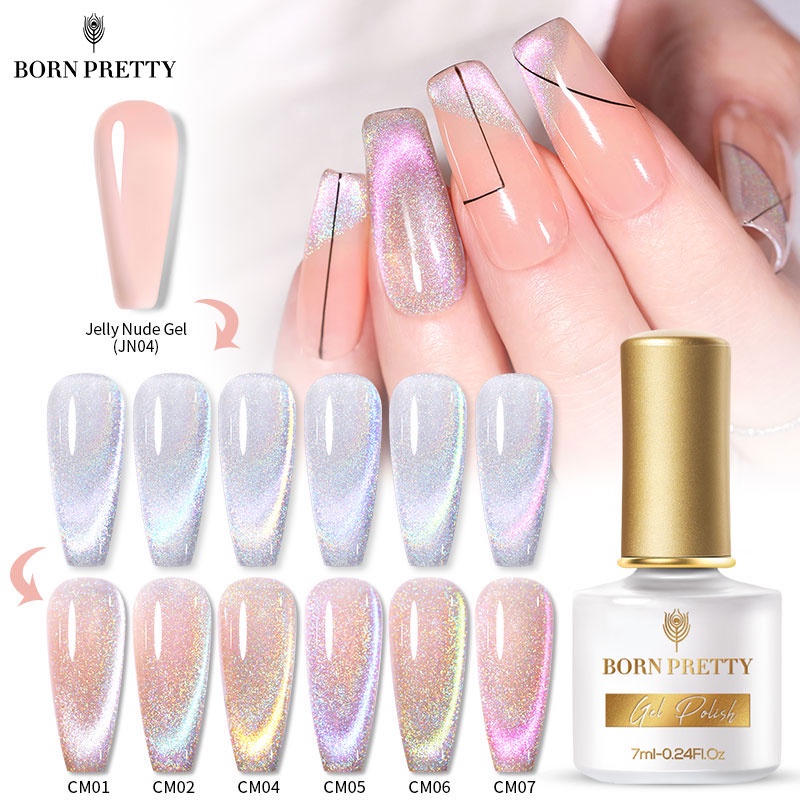 BORN PRETTY 7ml 9D Cat Magnetic Gel Nail Gel Long Lasting Soak Off UV LED Nail UV Gel