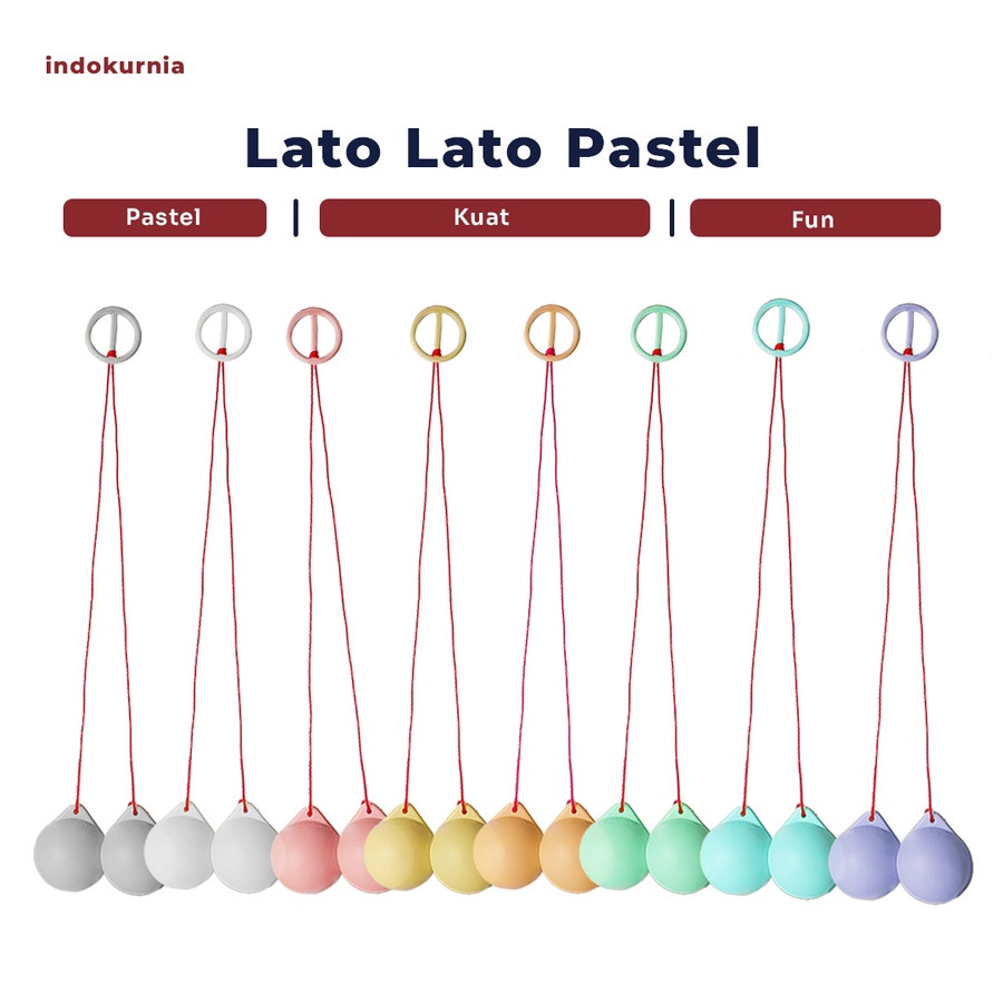 Ik - LATO LATO PASTEL MACARON Traditional Toys TEK TEK VIRAL