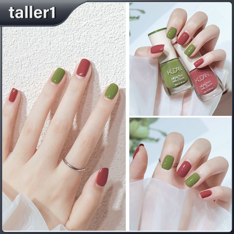 KUDAN 30 Color Nail Polish Water-Based No-Bake Tear-Off Long Lasting Quick Dry Nail Polish Set 8ml