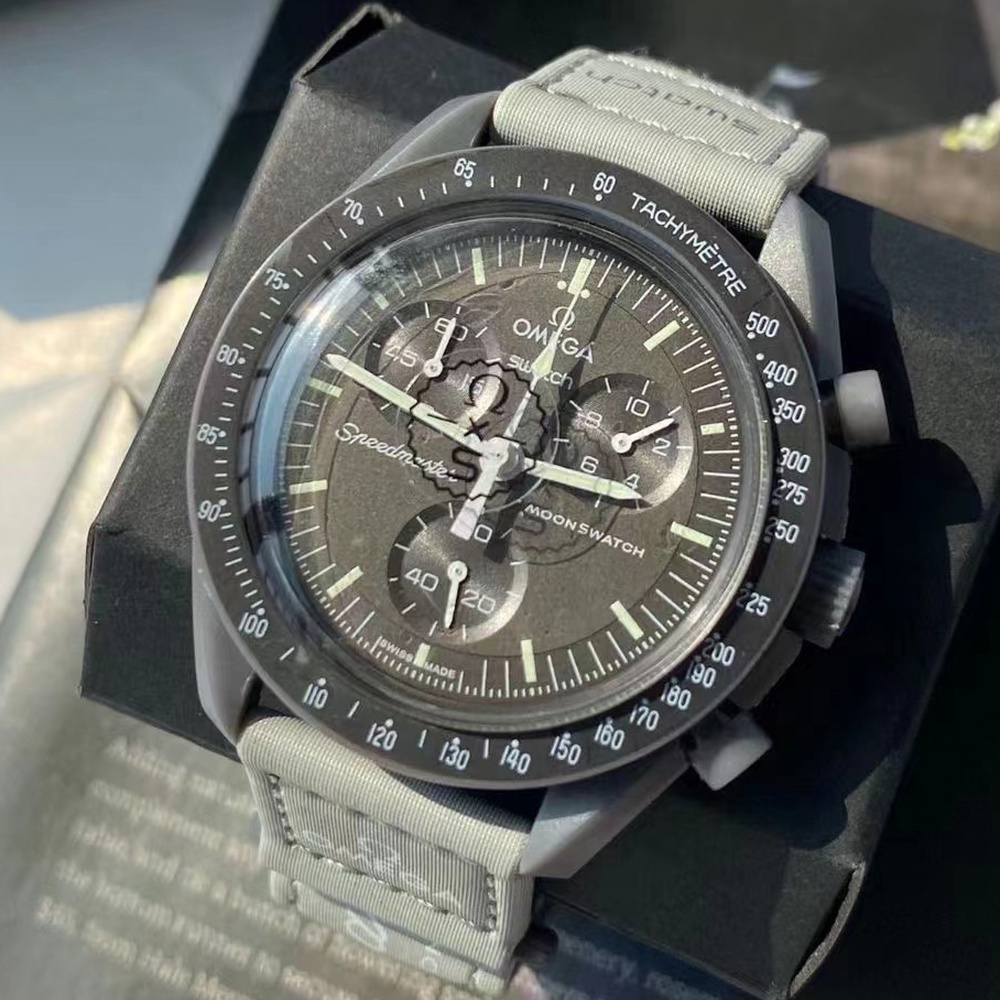 Men Watch Included Box Set Nylon Strap Fashion Casual Trend Sports Space Series Watch