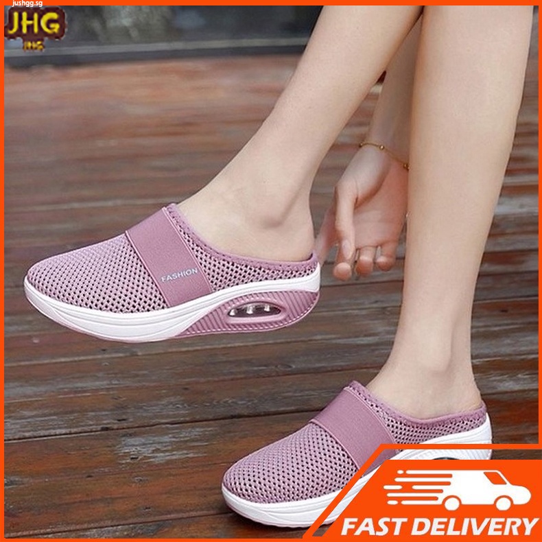 Women Air Cushion Slip-On Walking Shoes Orthopedic Diabetic Walking Shoe Plus Size