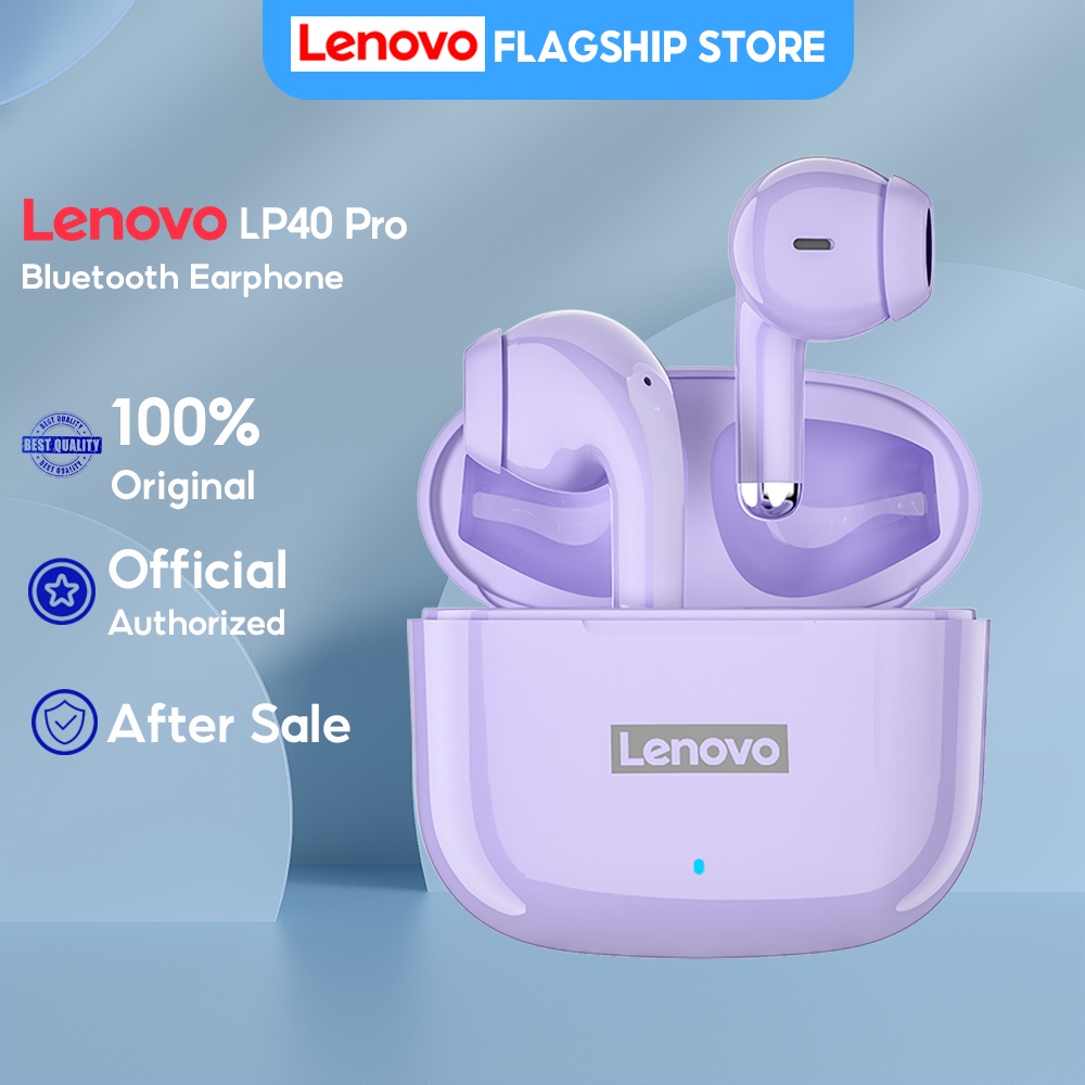 Lenovo LP40 Pro Bluetooth Earphone Mini Wireless Earbuds with Mic Bluetooth 5.0 Sports Headset