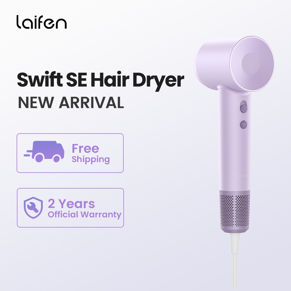 Laifen Swift SE High Speed Hair Dryer Negative Ionic Blow Dryer Brushless Motor for Fast Drying Low Noise Thermo-Control Hairdryer