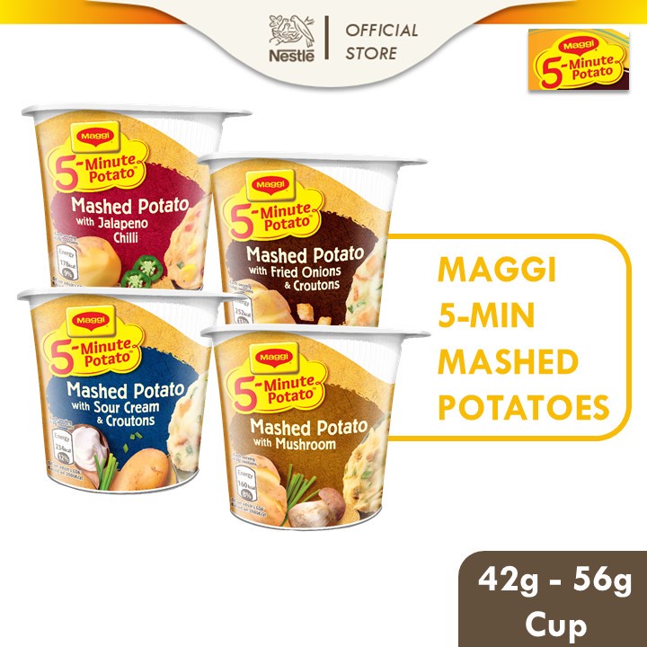 MAGGI 5-minute Mashed Potato (4 flavours)
