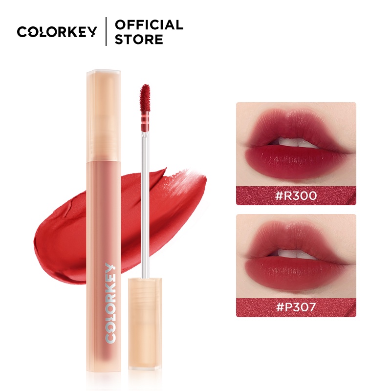 Colorkey Watery Matte Lipgloss Waterproof Non-stick Liquid Lipstick Lip Makeup 1.8g