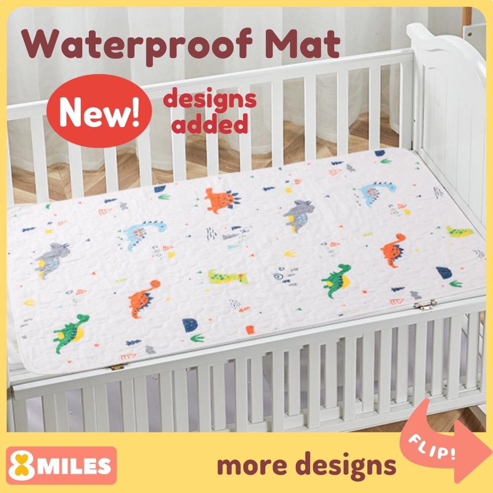 Baby Waterproof Mattress Protector Diaper Changing Mat Baby Cot Cotton Anti-Slip Portable Urine Pad 5 Layers Grade A