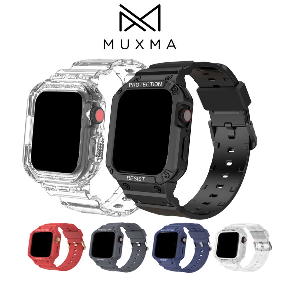 Case Strap Compatible For 45 44 41 40 38 42mm Silicone Watchband Watch Band iWatch series 8 7 4 5 6 se