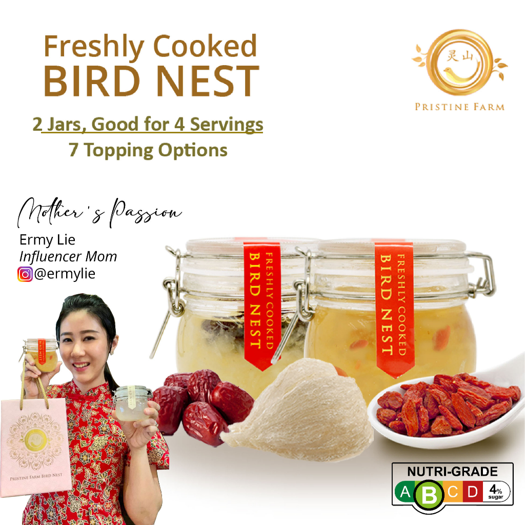 [Buy 1 Free 1] Pristine Farm Freshly Cooked Bird Nest - Perfect for Gift - Cooked Same Day - No 1 Bestseller in SG