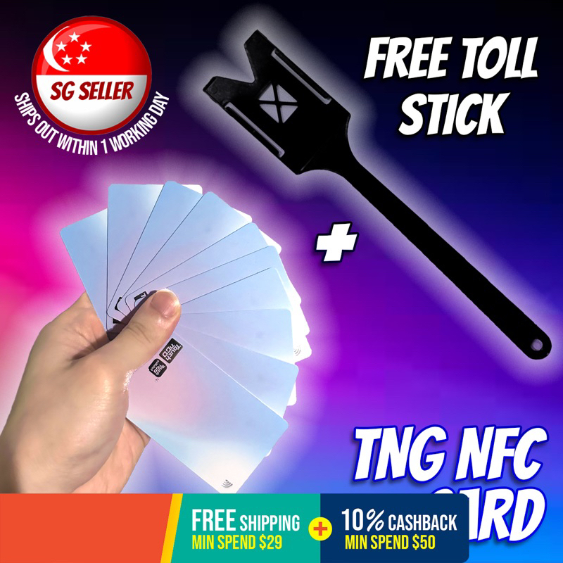 ??SG SELLER?? TNG NFC Card Enhanced TNG (Free Toll Stick) / Toll Stick Only