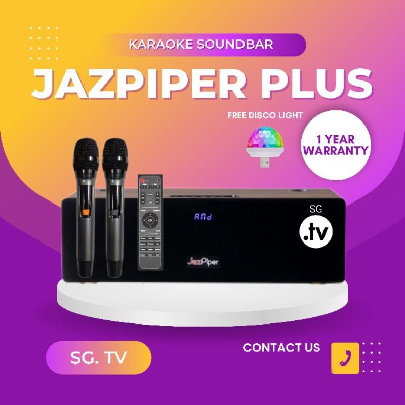 [HARI RAYA PROMO] [ONE DAY DELIVERY] JAZPIPER | JAZPIPER PLUS | VERSION 2 | FAMILY HOME KARAOKE SYSTEM | SOUNDBAR |