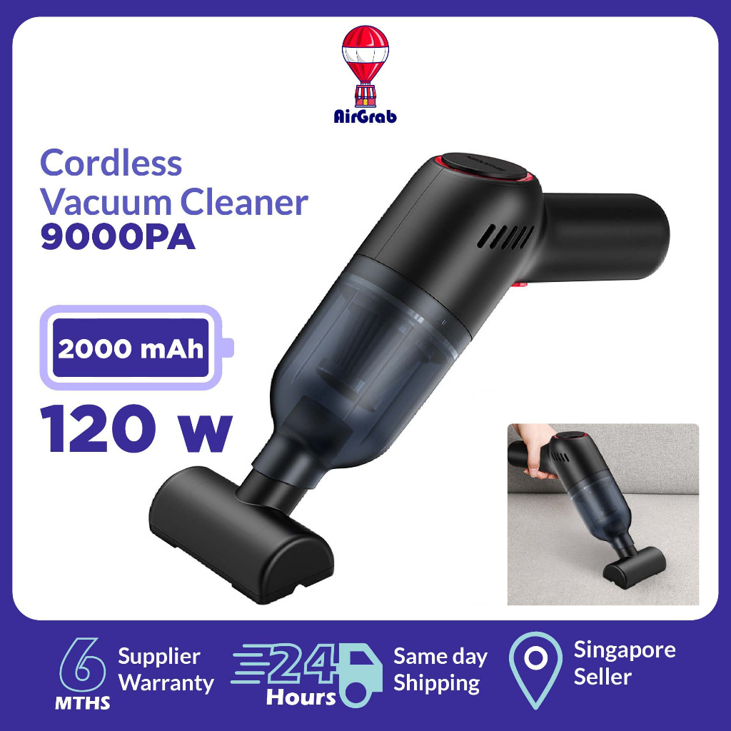 Cordless Vacuum Cleaner 9000PA Portable Wireless Handheld Car Rechargeable For Home, Office & Car [Singapore Seller]