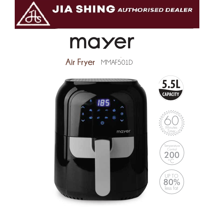 MAYER 5.5L DIGITAL AIR FRYER MMAF501D