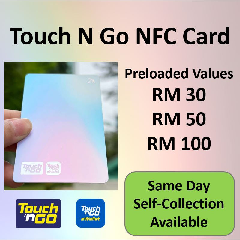 Enhanced Touch n Go NFC 2023 Card (Self Top up using Mobile phone ewallet app)