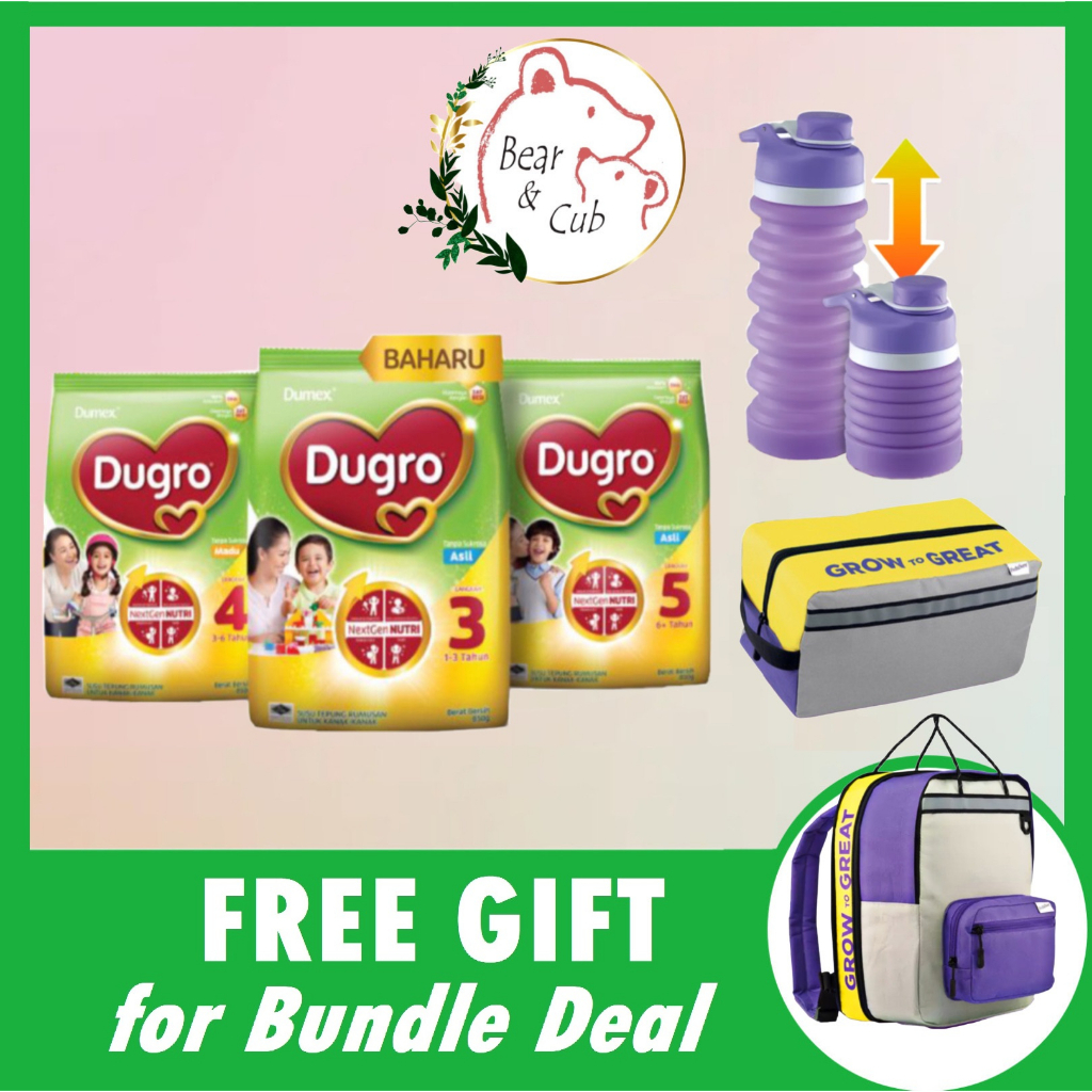 (850g Bundle) Dumex Dugro Stage 3/4/5 - Original, Honey & Chocolate Flavour