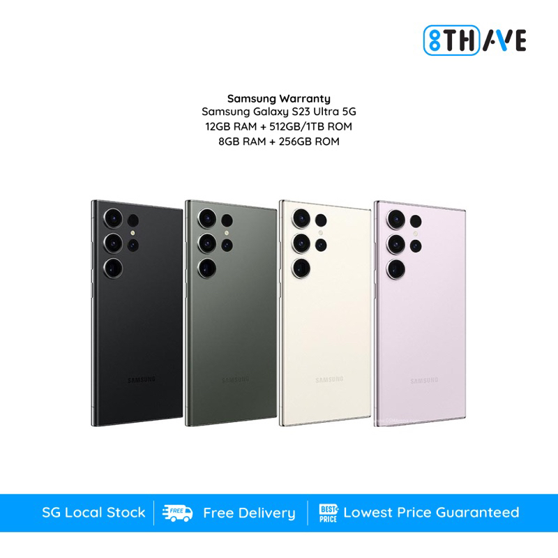 Samsung Galaxy S23 Ultra 5G | S22 Ultra 5G | 1 Year Samsung Warranty | SG Local