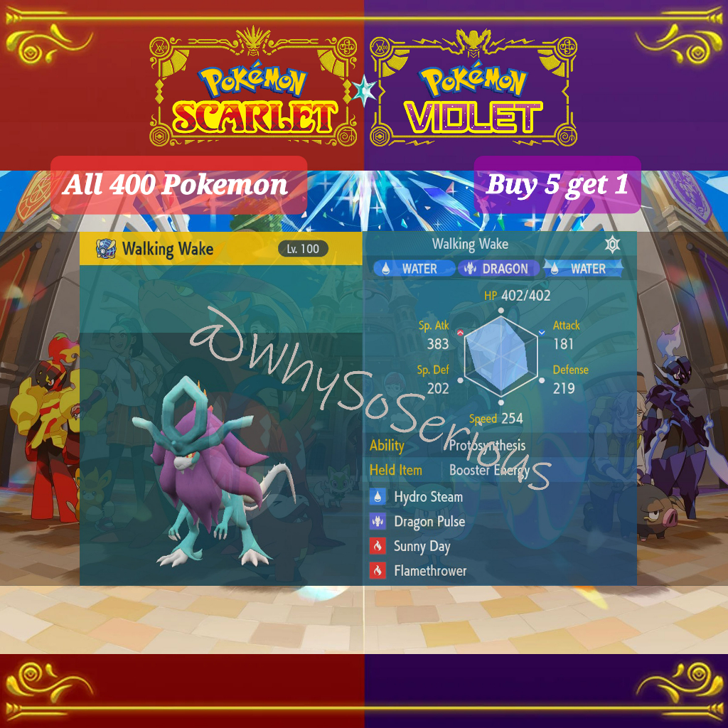 Pokemon Scarlet and Violet Battle Ready Walking Wake (Digital code)