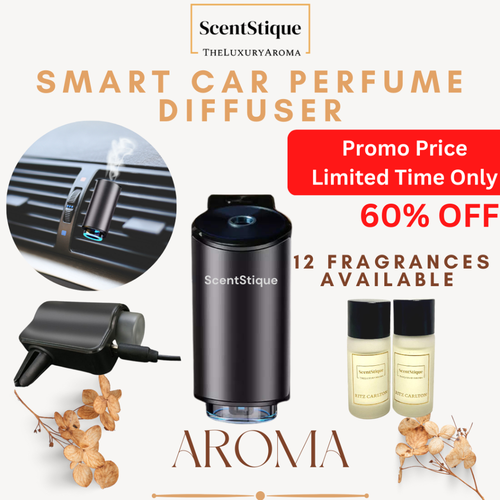 Smart AI Car Perfume Diffuser | Smart AI Car Air Vent Clip Perfume Diffuser