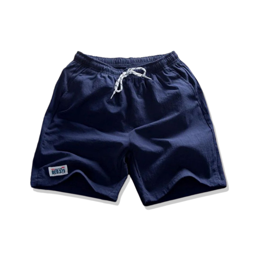 Bed375 Men Short Pants Sport Shorts Drawstring Casual Bermudas Drawstring Slim Shorts