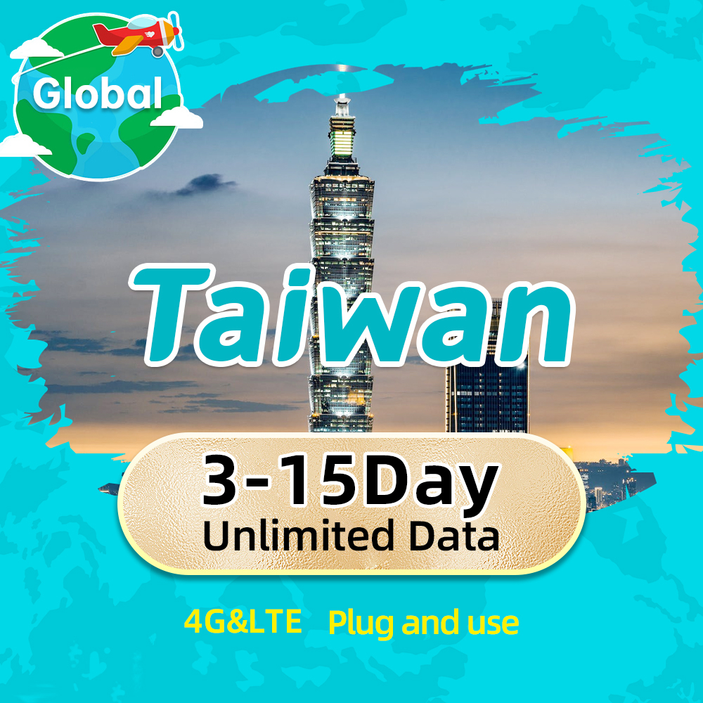 Taiwan Prepaid Sim Card,4G data sim card,unlimited Internet Data Plans,Go Abroad sim data card