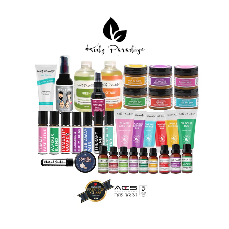 ?Ready Stock? KidzParadize Kidz Paradize KP Organic Natural Baby Balms Rubs Roll Ons Blends Essential Oils