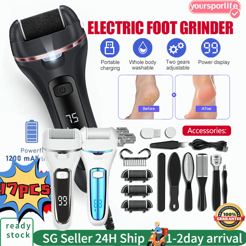 Portable Electric Foot File Callus Remover Foot Grinder Foot File Pedicure kit Tools Callus Remover Dead Skin Feet Care