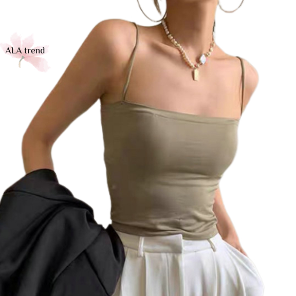 【SG stock】  Square neck Padded bralette/bra top/wireless bra/yoga bra/sleeping/tube top/cropped top B22