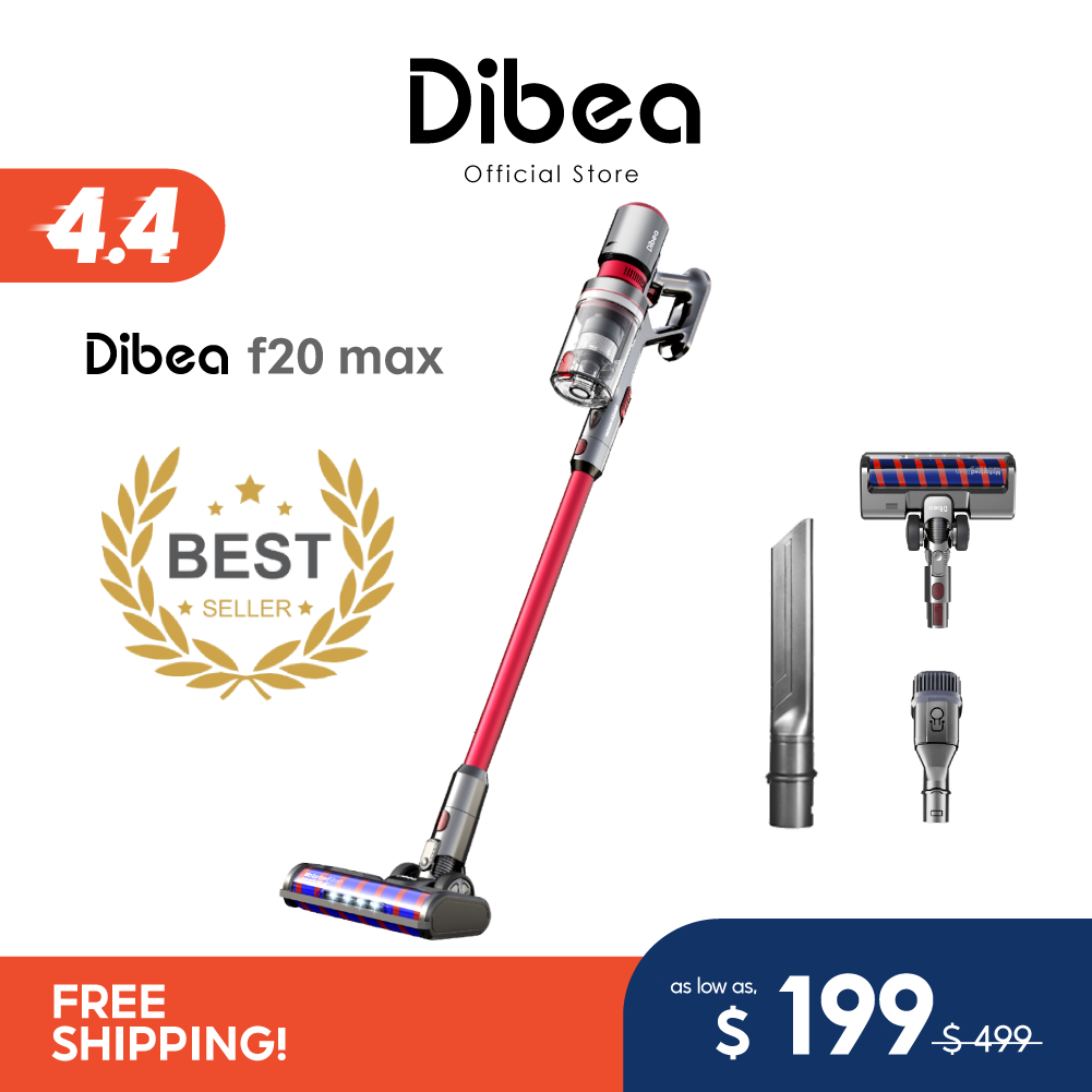 Best Seller | Dibea F20 Max Cordless Vacuum Cleaner Powerful 25,000 Pa Suction Power | Local Warranty