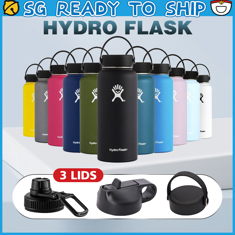 Hydroflask Hydro Water Bottle 32oz Large Capacity Stainless Steel Vacuum Bottle With Handle Lid Sports Portable Kettle