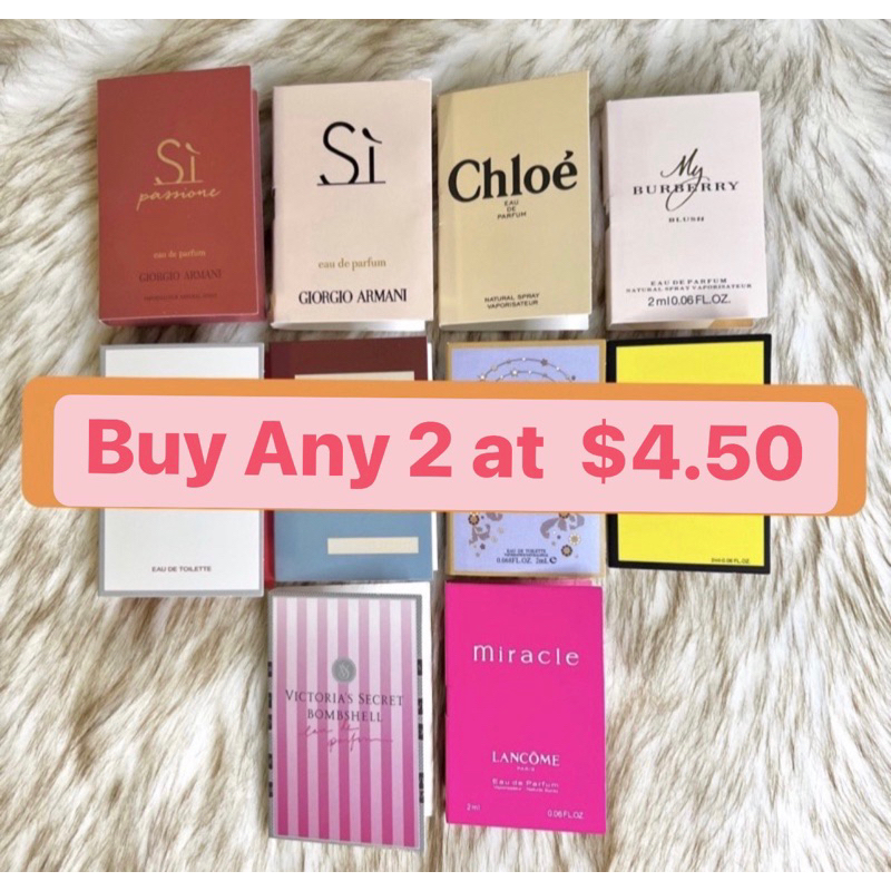 Perfume samples 2ml New!![SG Ready stock]