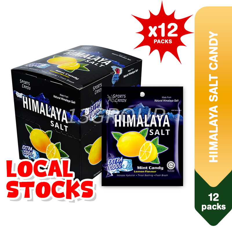 Himalayan Salt Candy / Ginger Lemon / Vajomba, 15g [Bundle 12 Packs]