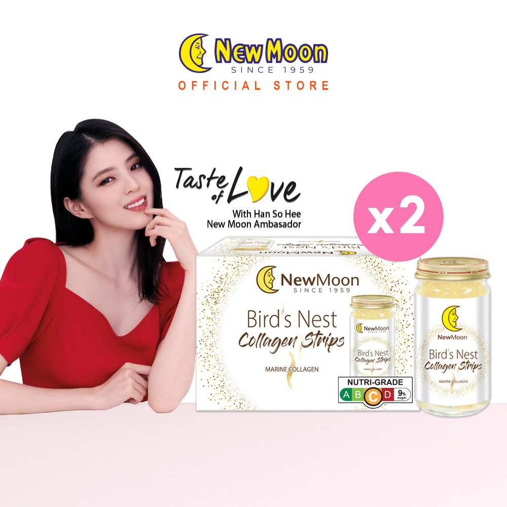 [Buy 1 Get 1] New Moon Bird's Nest with Collagen Strips 150g x 6 bottles