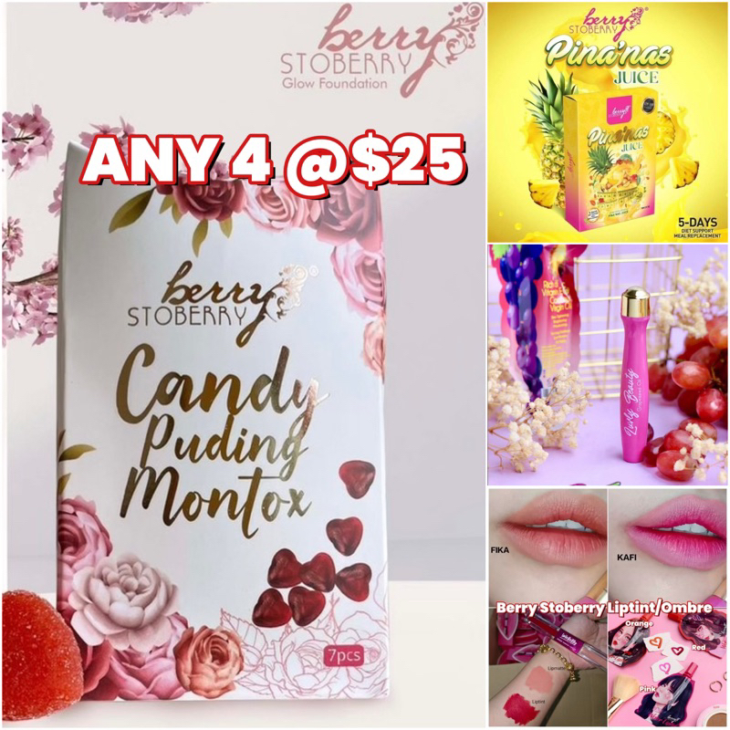 ?CANDY PUDING MONTOX by BERRY STOBERRY?(??READY STOCK)