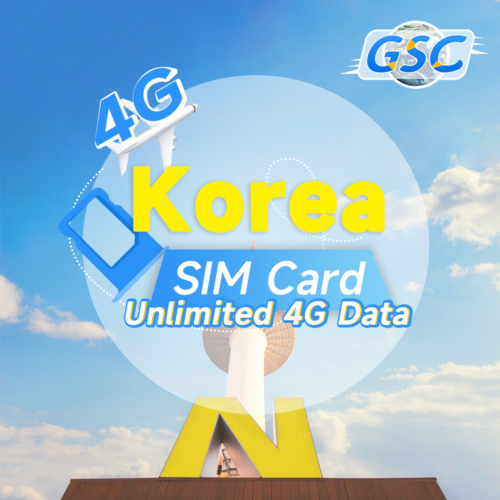 Korea sim card Prepaid 3~20 Days Support SIM Unlimited Data 4G Operator Data Roaming For Travel