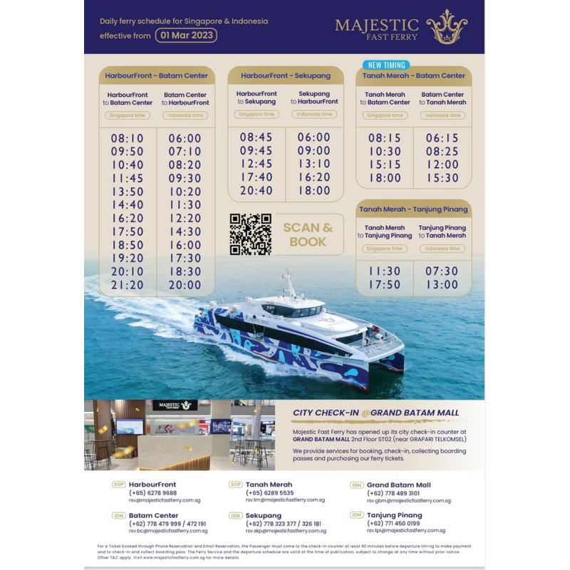 Majestic Fast Ferry 2 Way Batam [CHEAPEST]