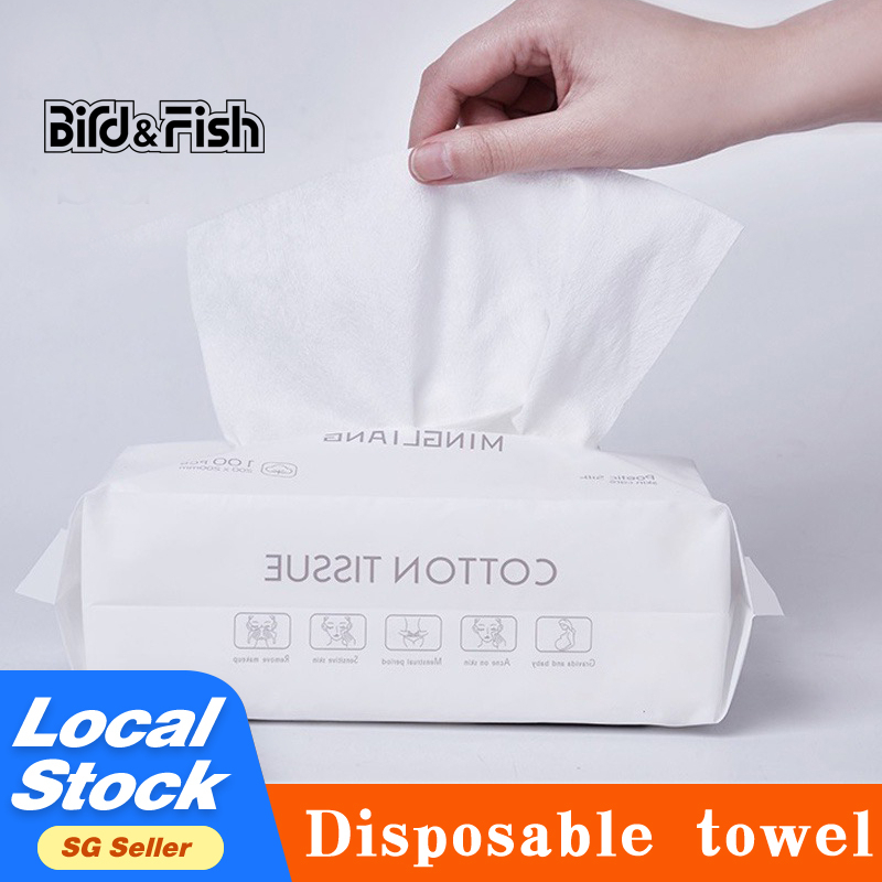 100PCS Disposable face towel  Tissue Facial Cotton  Facial 一次性洗脸巾毛巾