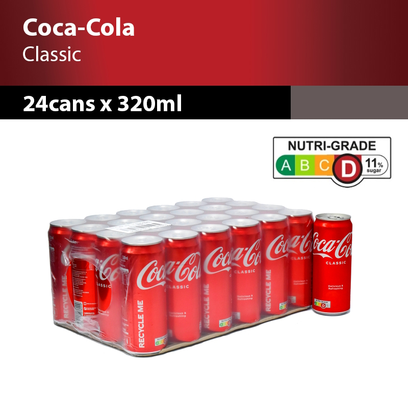 Coca-Cola Classic 24 cans x 320ml