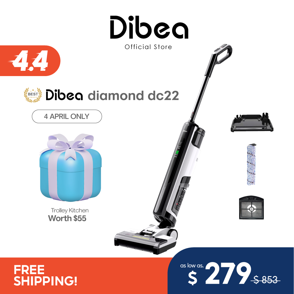 Flagship | Dibea Diamond DC22 3-in-1 Wet Dry Cordless Vacuum Cleaner & Washer | Local Warranty
