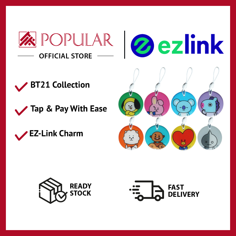 EZ-Link Charm / Card BT21 by BTS - Expiry : 2025/2026 By POPULAR