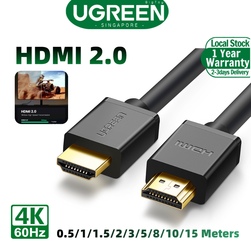 UGREEN HDMI Cable 4K HDMI 2.0 Male to Male High Speed HDMI Cable