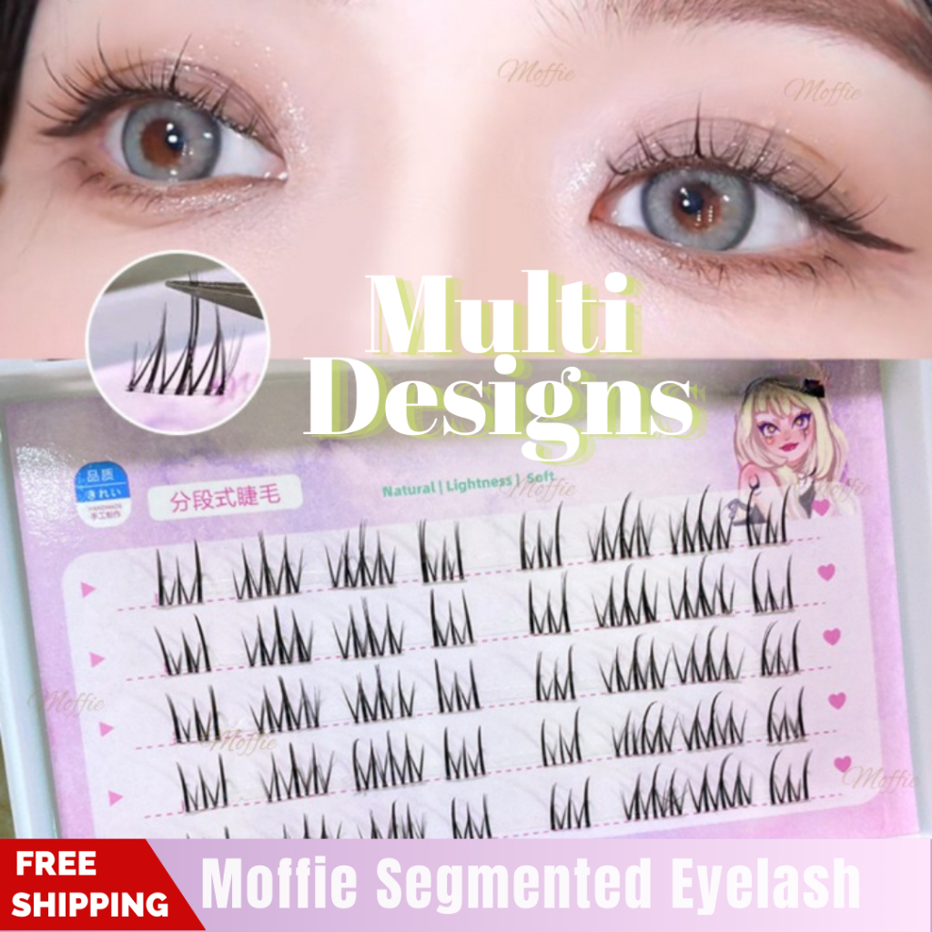 Moffie Natural Segmented False Eyelash Lash | False Eyelash Extension