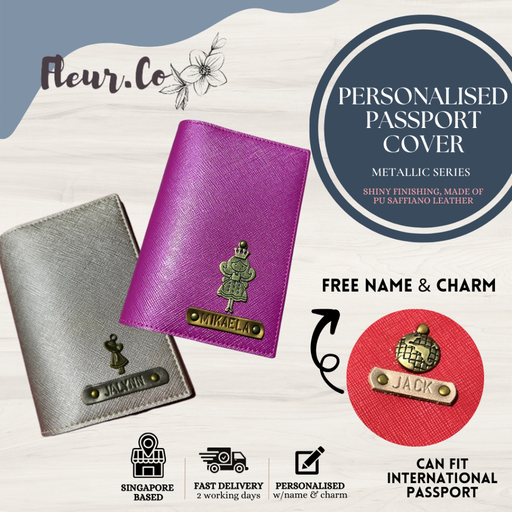 Metallic Colors - Customised | Personalised Passport Cover