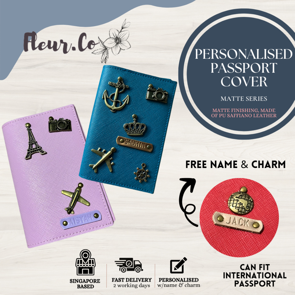 Personalised Passport Cover | Customised | Passport Cover | Local SG Seller